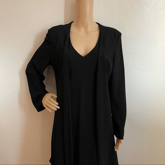 Vintage Dresses Vintage Jones New York Black Duster Cocktail Dress